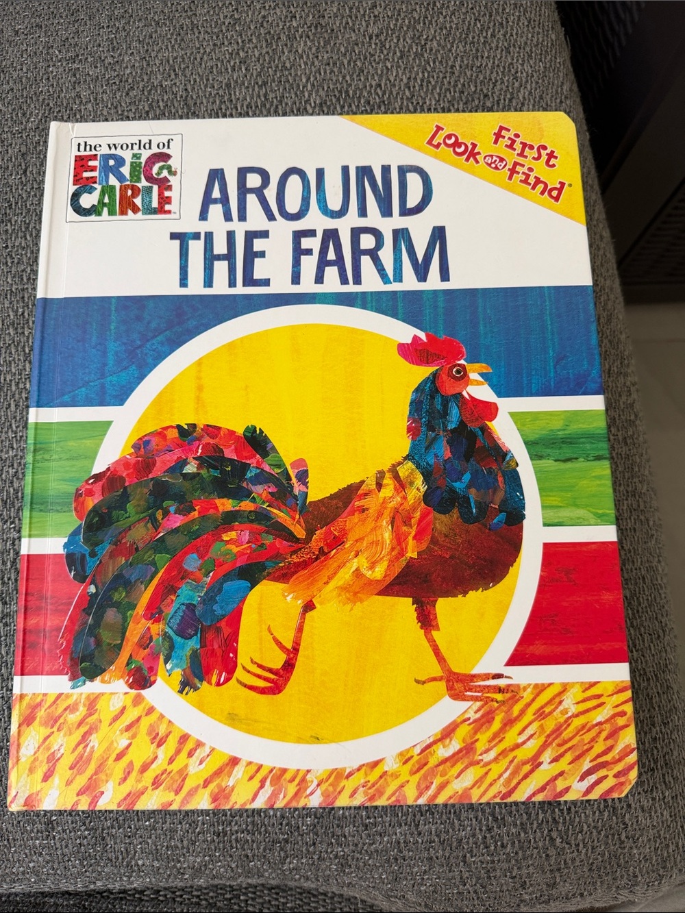 Around the Farm by Eric Carle - Colorful Kids Board Book (Multicolor)
